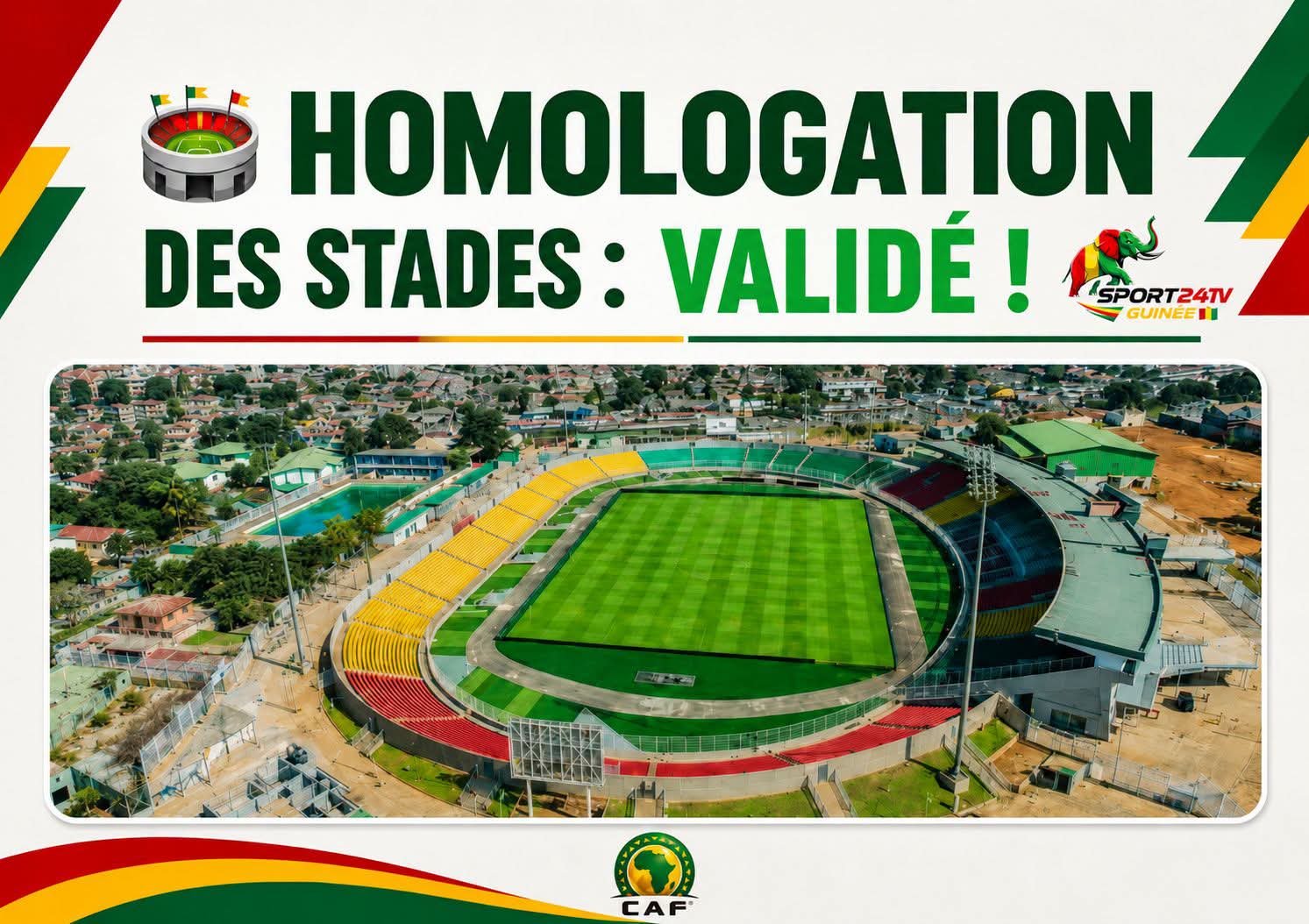 Stade du 28 Septembre : la Guinée se rapproche d'une homologation de la CAF